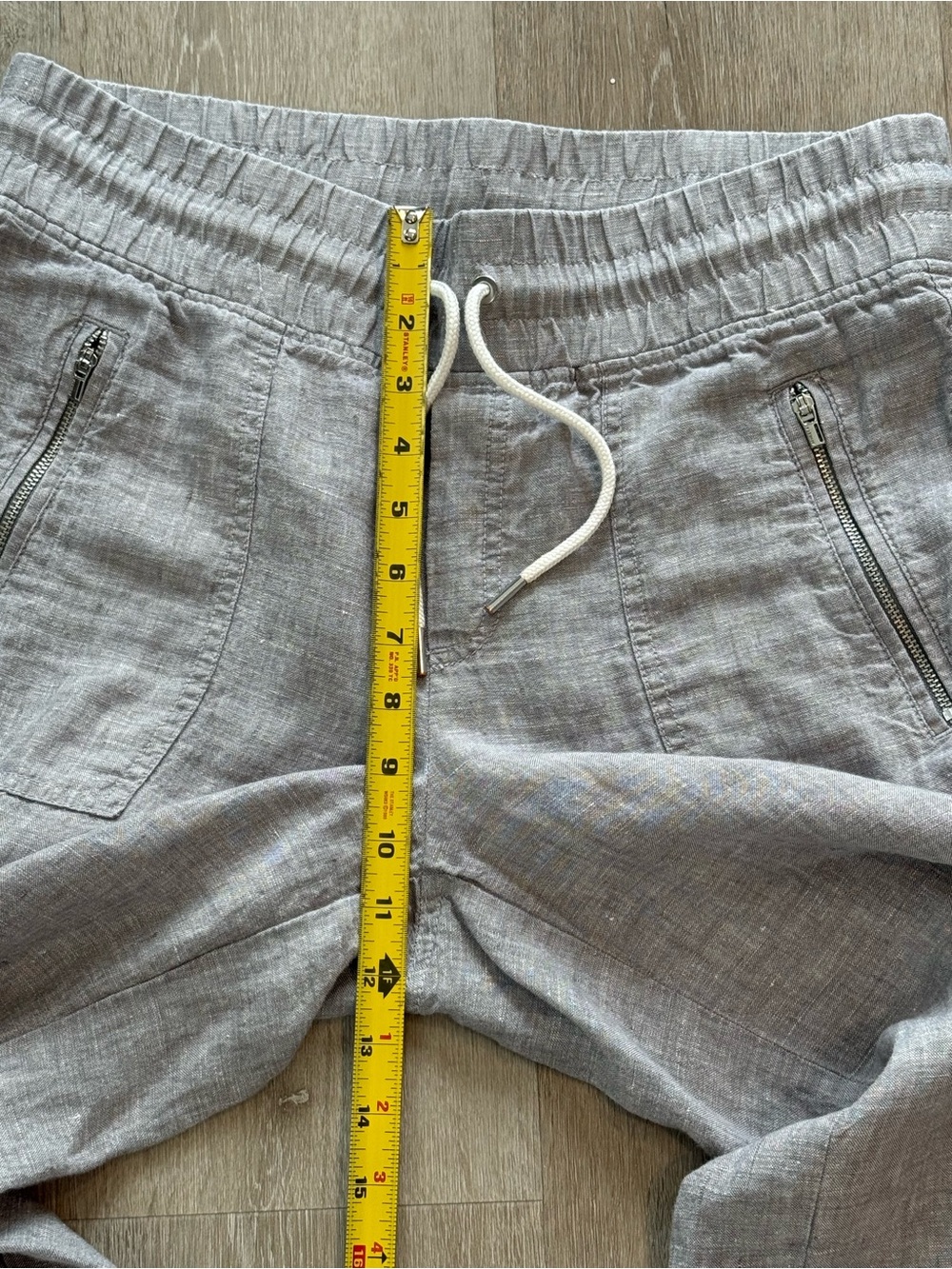 Athleta Cabo 100% Linen Wide Leg Pant Coastal Summer Casual Preppy Travel size 6 - Picture 9 of 10